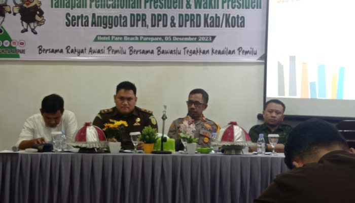 Hadiri Giat Fasilitasi Sentra Gakkumdu, Waka Polres Parepare Dorong Sinergi Dan Koordinasi Antar Instansi