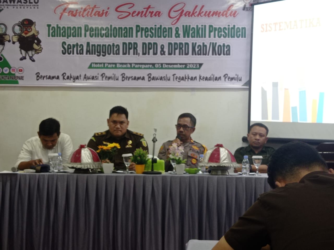 Hadiri Giat Fasilitasi Sentra Gakkumdu, Waka Polres Parepare Dorong Sinergi Dan Koordinasi Antar Instansi