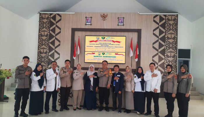 Polres Luwu Menerima Kunjungan Tim Surveyor LPA KAKP Klinik Bhayangkara Polres Luwu.