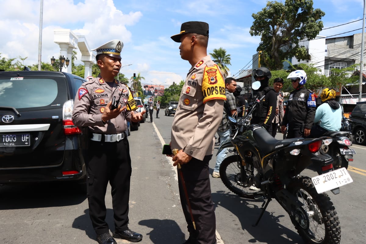 Kapolres Pimpin Simulasi Pengawalan Capres Dan Cawapres