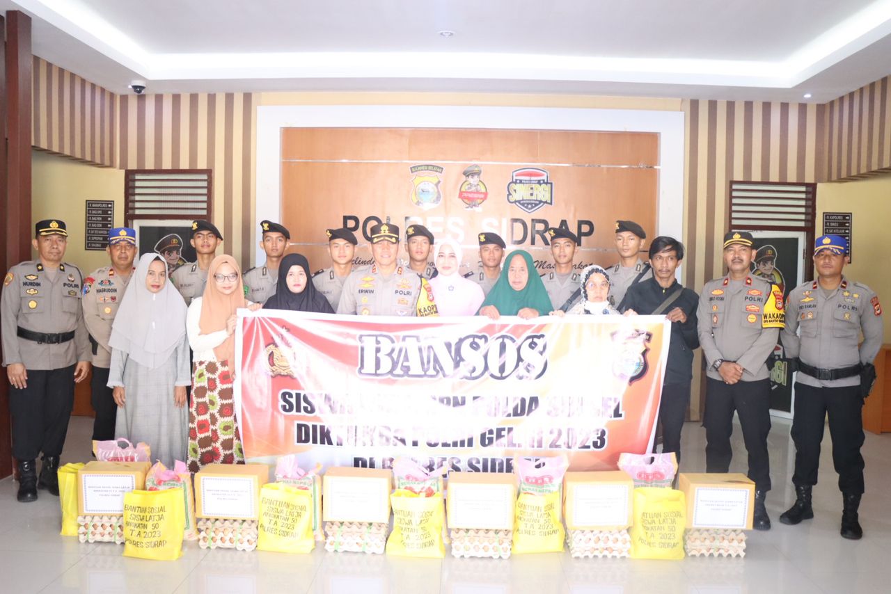 Baksos Siswa Latja, Kapolres Sidrap: Agar Bisa Menanamkan Jiwa Kepedulian Terhadap Sesama