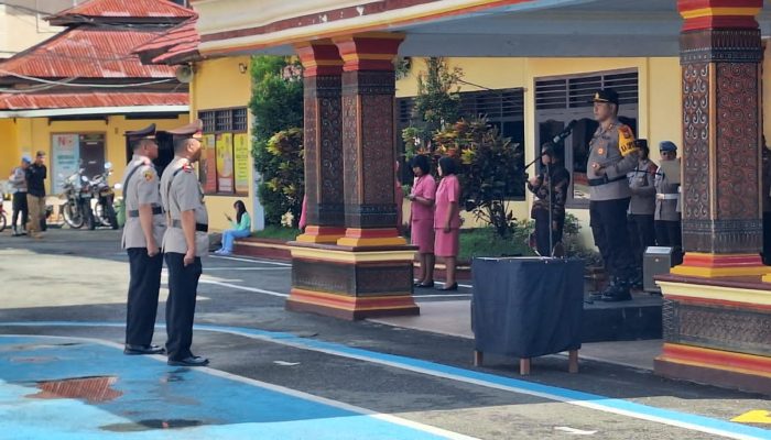 Kapolres Tana Toraja Pimpin Upacara Serah Tetima Jabatan Kapolsek Saluputti
