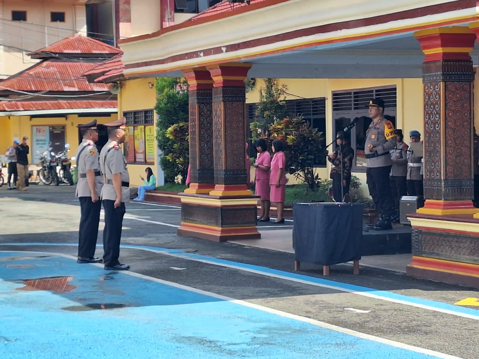 Kapolres Tana Toraja Pimpin Upacara Serah Tetima Jabatan Kapolsek Saluputti