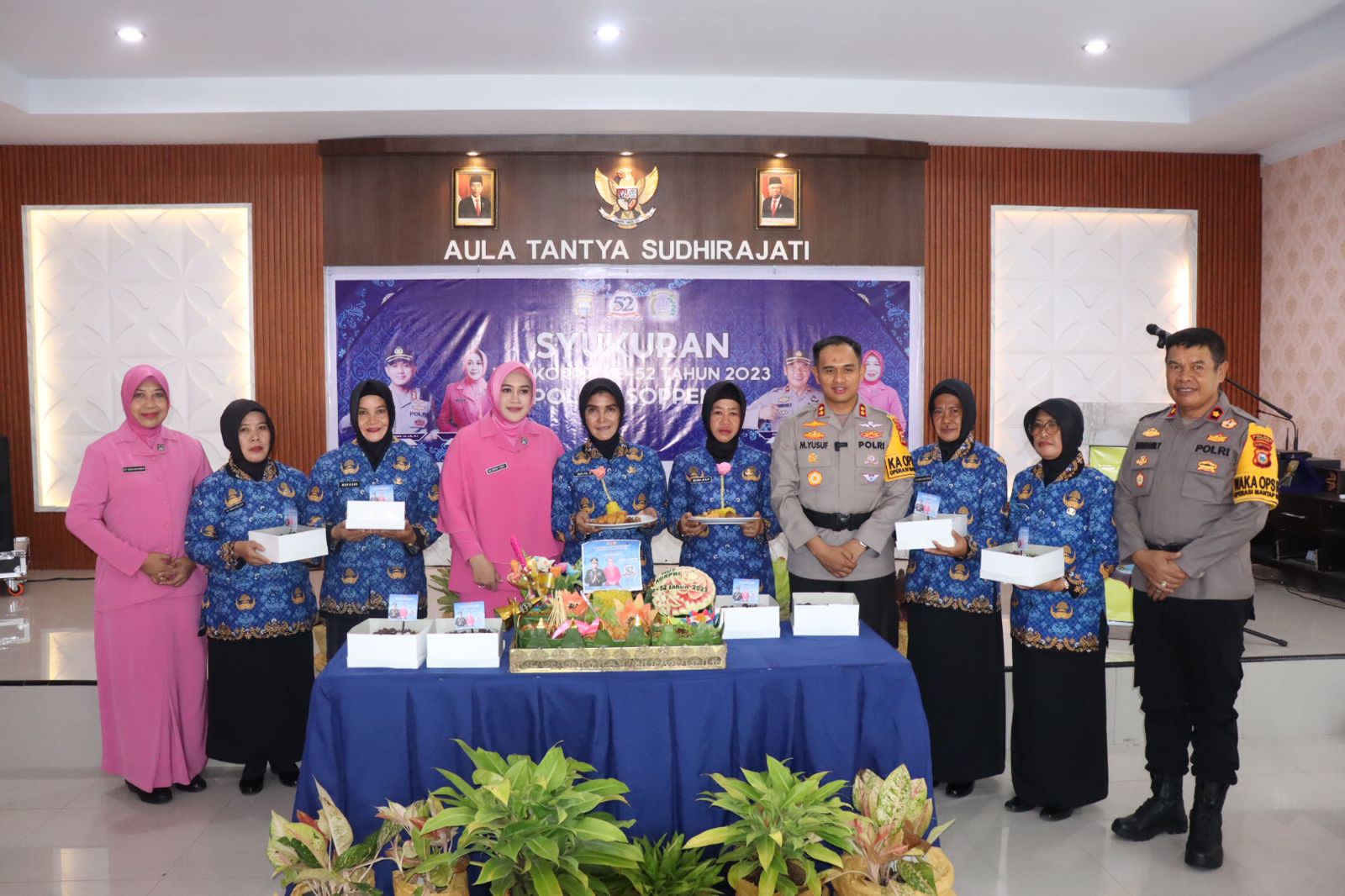 Polres Soppeng Gelar Syukuran HUT Korpri ke 52 Tahun