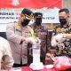 Kapolres Wajo bersama Kajari Musnahkan Barang Bukti Yang Telah Mempunyai Kekuatan Hukum Tetap