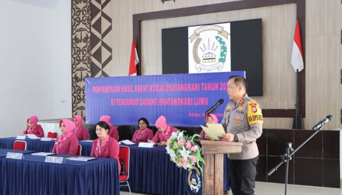 Kapolres Luwu Meminta Bhayangkari Menjadi Support System Bagi Seluruh Bhayangkara
