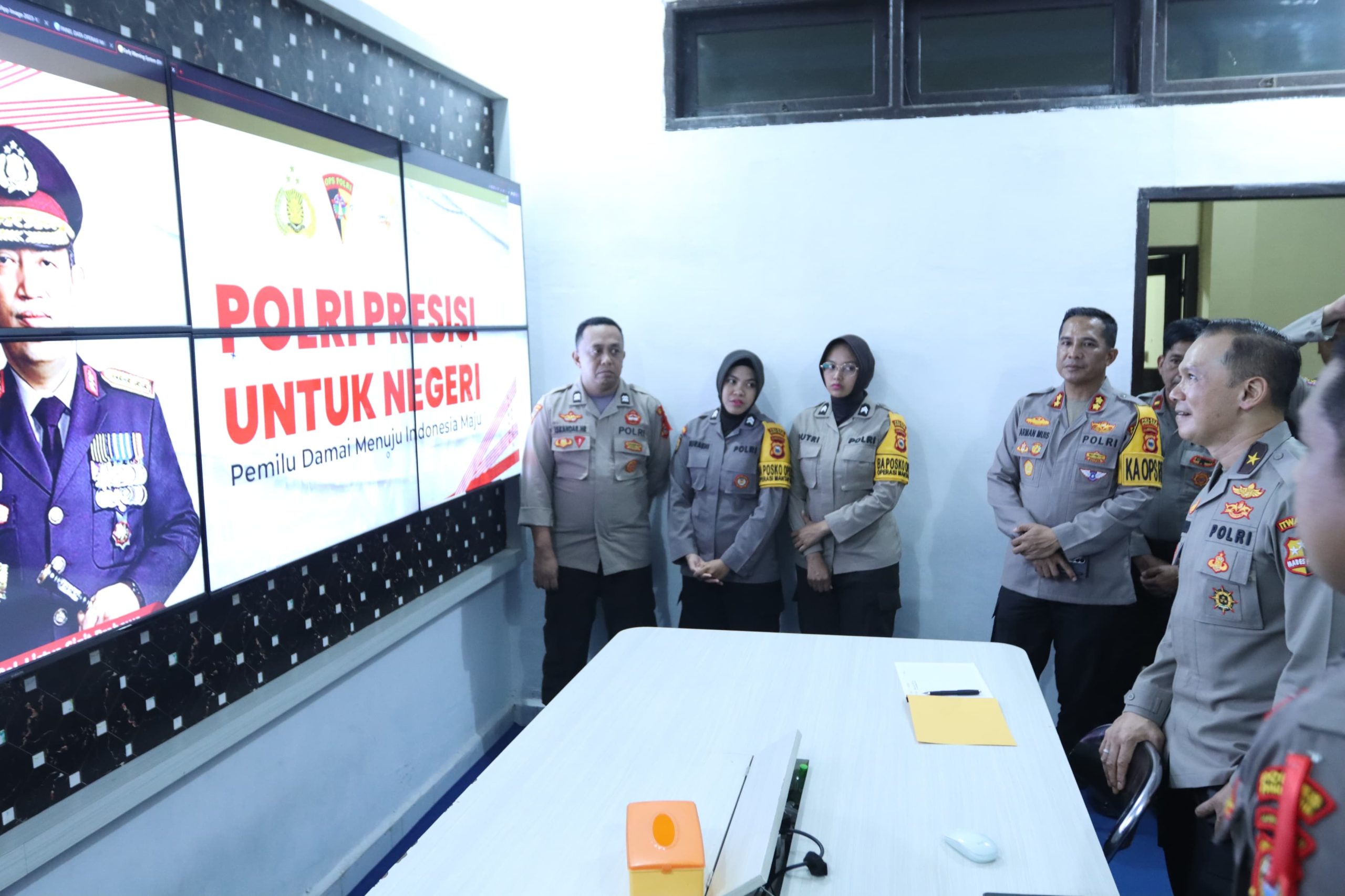 Disambut oleh Kapolres, Tim Itwasum Polri Kunjungi Posko Pengamanan Kantor KPU dan Bawaslu Kota Parepare