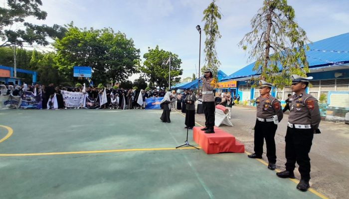 Police Goes To School, Satlantas Polres Bone Kunjungi SMAN 3 Bone