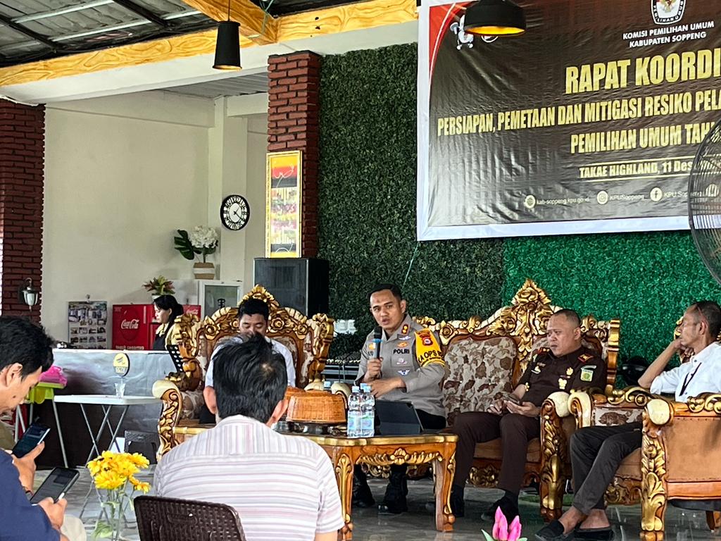AKBP DR. H.Muhammad Yusuf Usman Jadi Narasumber Rakor Persiapan Pemetaan Dan Mitigasi Resiko Distribusi Logistik