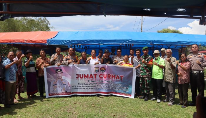 Ciptakan Kamtibmas Jelang Pemilu Tahun 2024 Polres Tana Toraja Sambangi Warga Dipos Satkamling