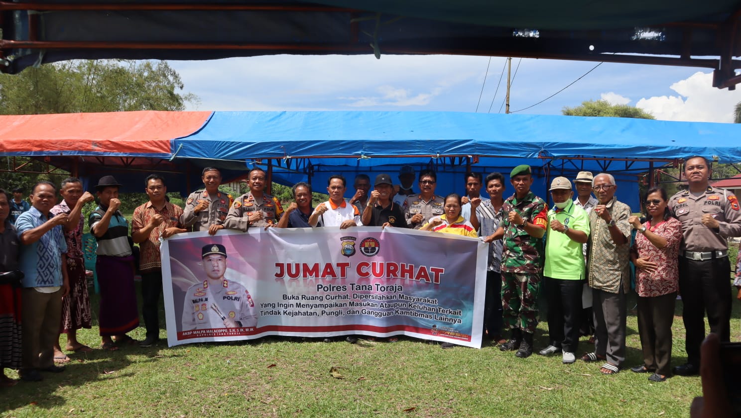 Ciptakan Kamtibmas Jelang Pemilu Tahun 2024 Polres Tana Toraja Sambangi Warga Dipos Satkamling