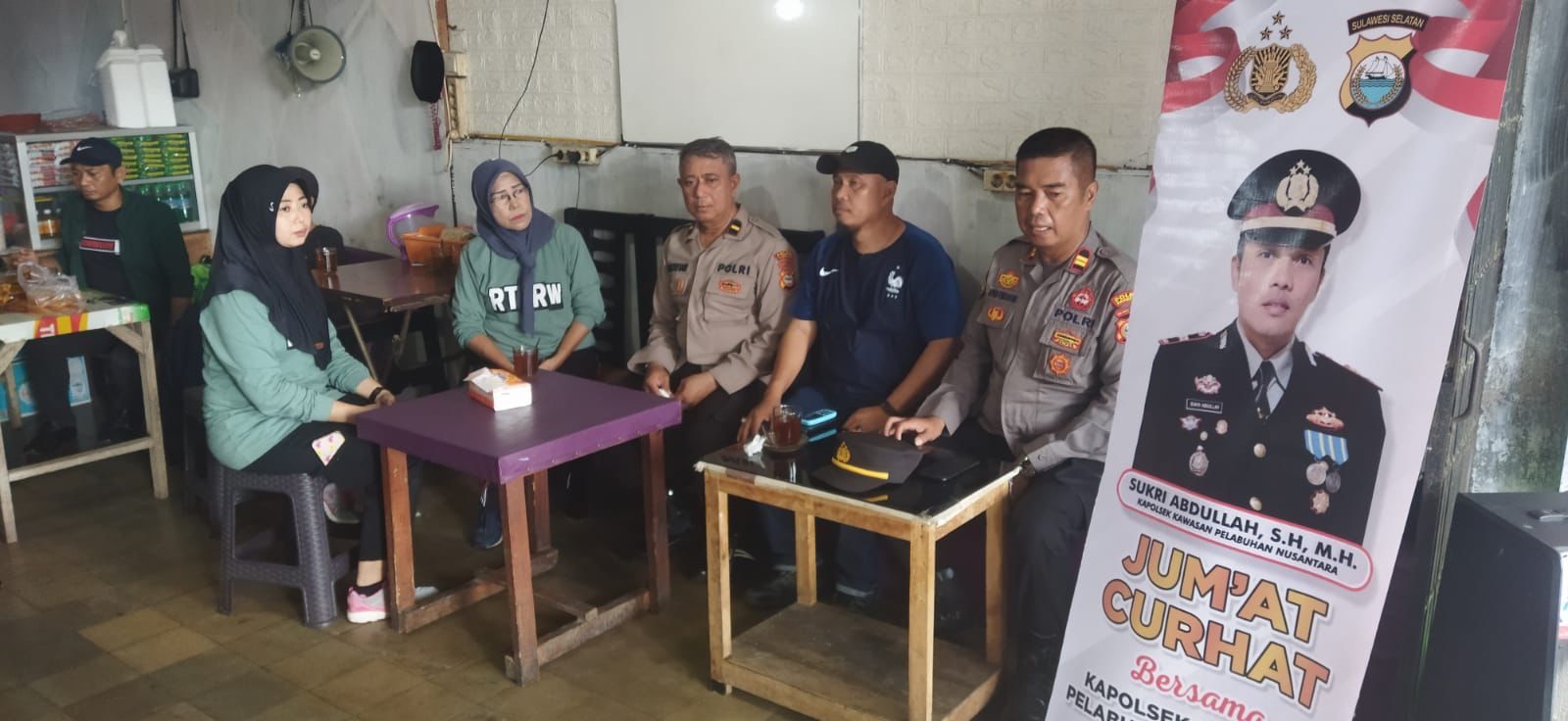 Jumat Curhat Polsek KPN, Mencuat Kepedulian Warga Terhadap Kebersihan Lingkungan