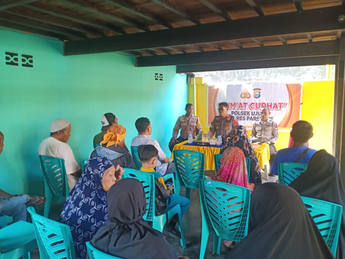 Polsek Ujung Menyatu Dengan Warga Melalui Jumat Curhat, Serap Beragam Informasi