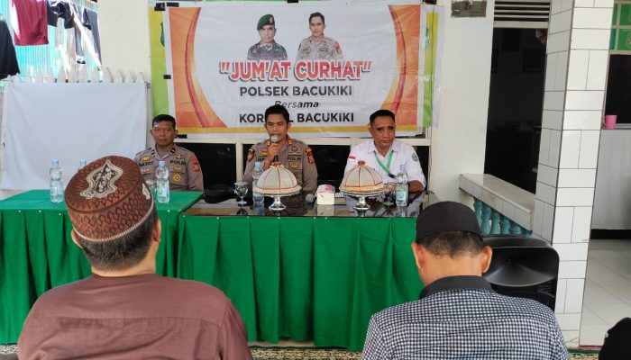 Jumat Curhat Polsek Bacukiki, Kapolsek Dengarkan Permasalahan Warga Cappa Galung Parepare