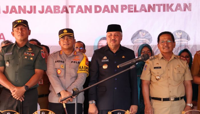 Kapolres Pinrang Hadiri Acara Pelantikan dan Pengambilan Sumpah Jabatan Kades Tadang Palie
