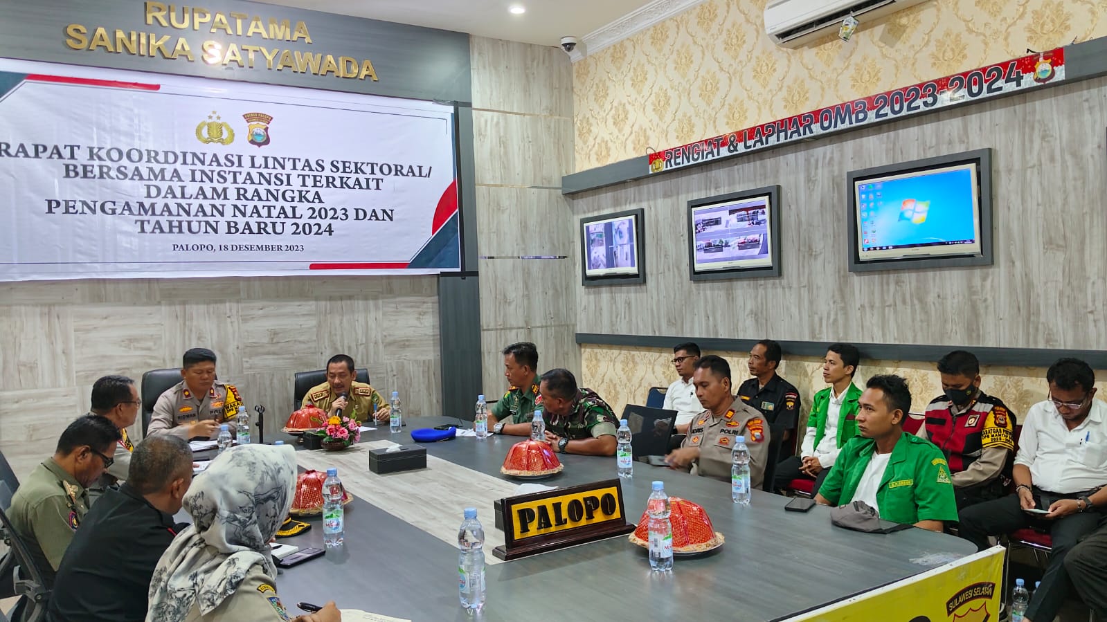Polres Palopo Gelar Rakor Lintas Sektoral dalam Rangka Pengamanan Natal dan tahun Baru