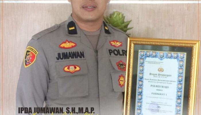 Selamat, Polres Wajo Raih Peringkat Pertama Dalan pelaporan Kegiatan Konseling Polri dan PNS Polri tahun 2023