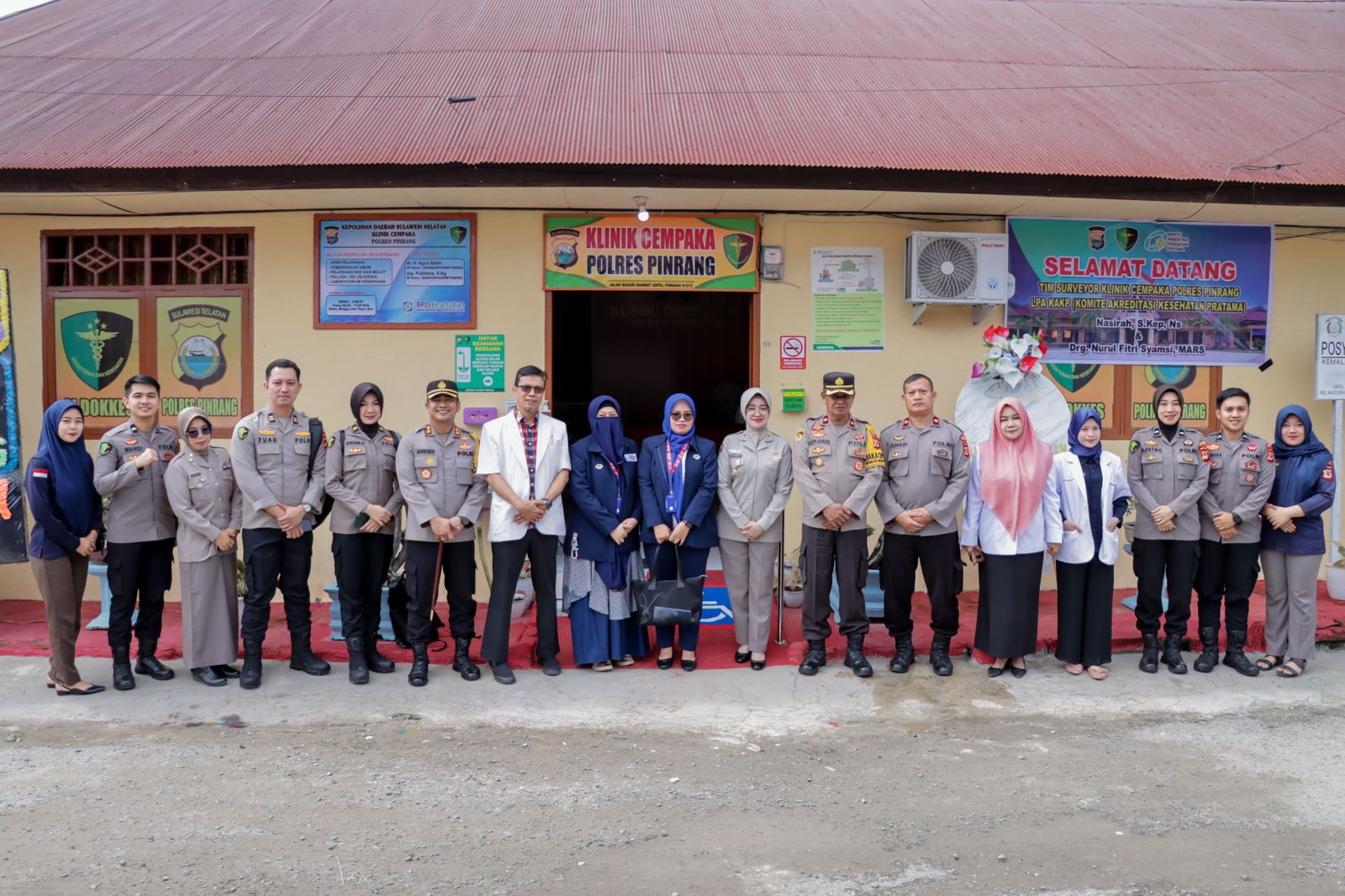 Tim Supervisi Dokkes Polda Sulsel Gelar Survei Akreditasi Klinik Cempaka Polres Pinrang