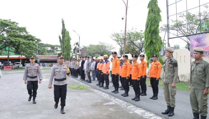 Polres Pinrang Gelar Apel Kesiapsiagaan Penanggulangan Bencana Tahun 2023