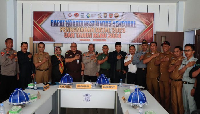 Kapolres Bulukumba Pimpin Rakor Lintas Sektoral Bahas Pengamanan Nataru