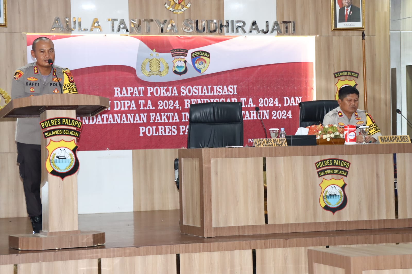 Polres Palopo Gelar Menggelar Rapat Sosialisasi Penyerahan Dipa 2024