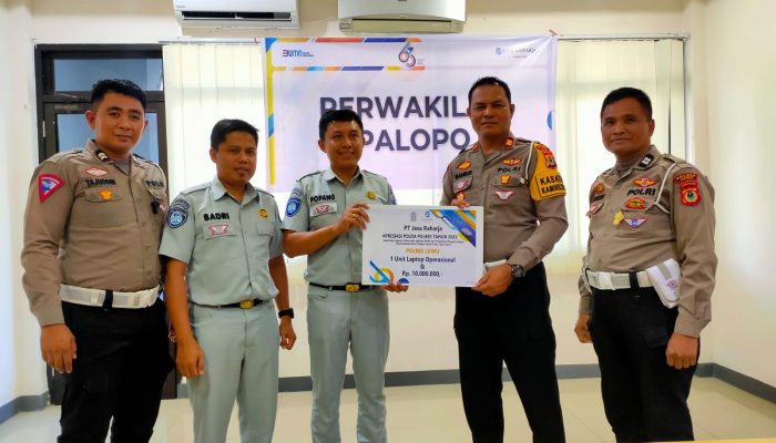 Kasat Lantas Polres Luwu Terima Penghargaan dari PT Jasa Raharja