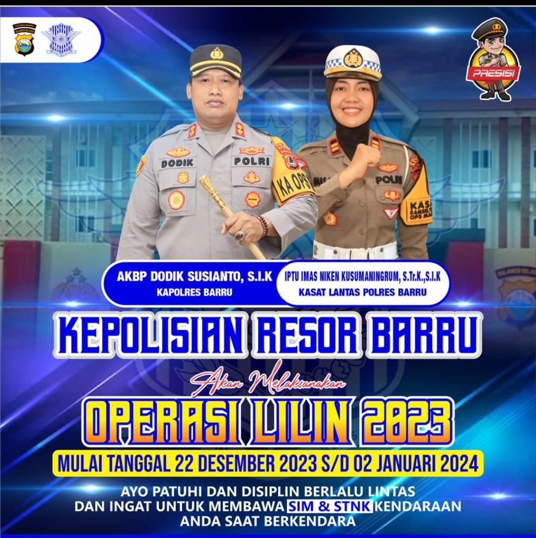Polres Barru Siap Laksanakan Operasi Lilin 2023