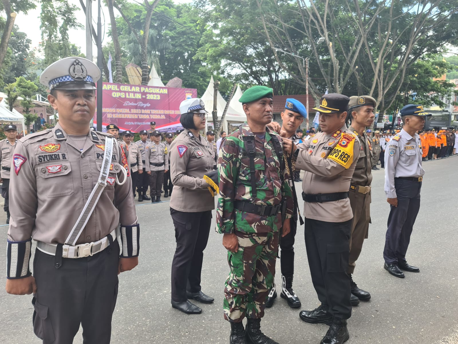 Kapolres Tana Toraja Pimpin Apel Gelar Pasukan Ops Lilin 2023