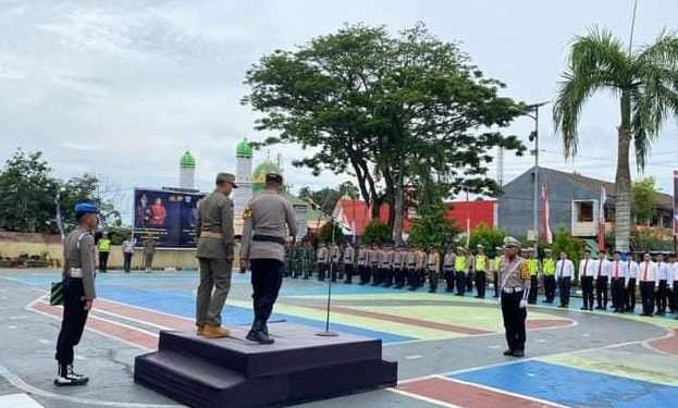 Polres Luwu Timur Awali Ops Lilin 2023 Dengan Apel Pergelaran Pasukan
