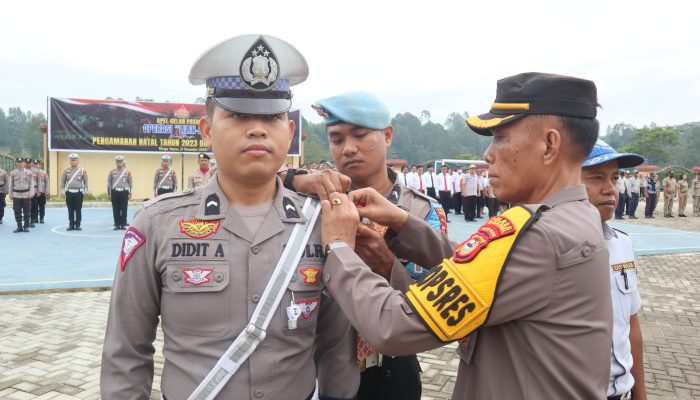 Pastikan Kesiapan Amankan Nataru, Polres Toraja Utara Laksanakan Apel Gelar Pasukan Ops Lilin-2023