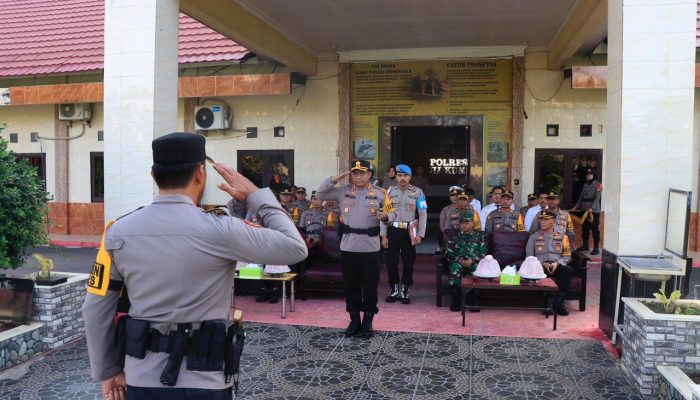 Kapolres Bulukumba Pimpin Apel Gelar Pasukan Operasi Lilin 2023