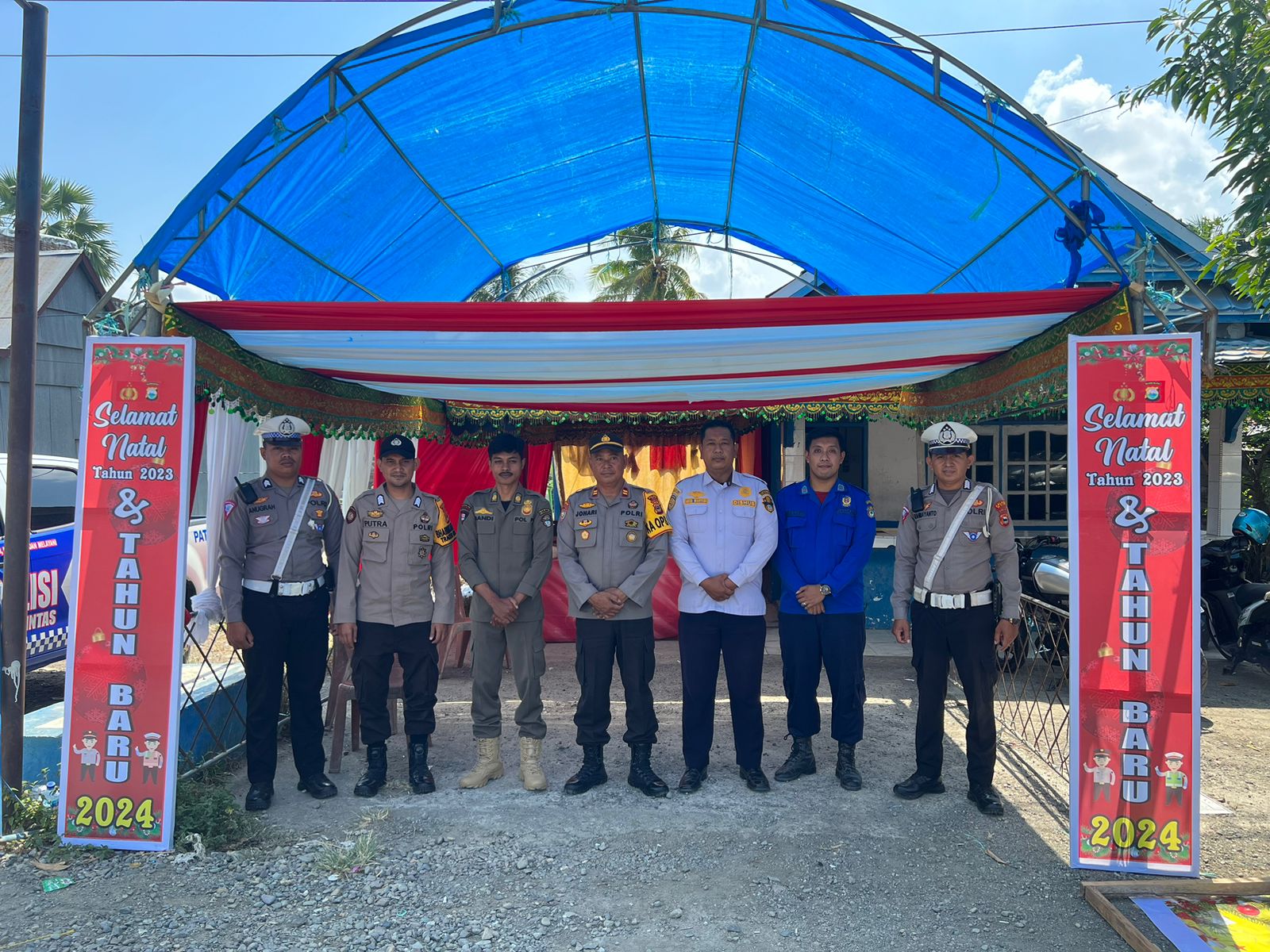 Hari ke-2 Ops Lilin, Personel Gabungan Lakukan Pemantaun dan Pengamanan Arus Lalulintas di Wilayah Hukum Polsek Majauleng