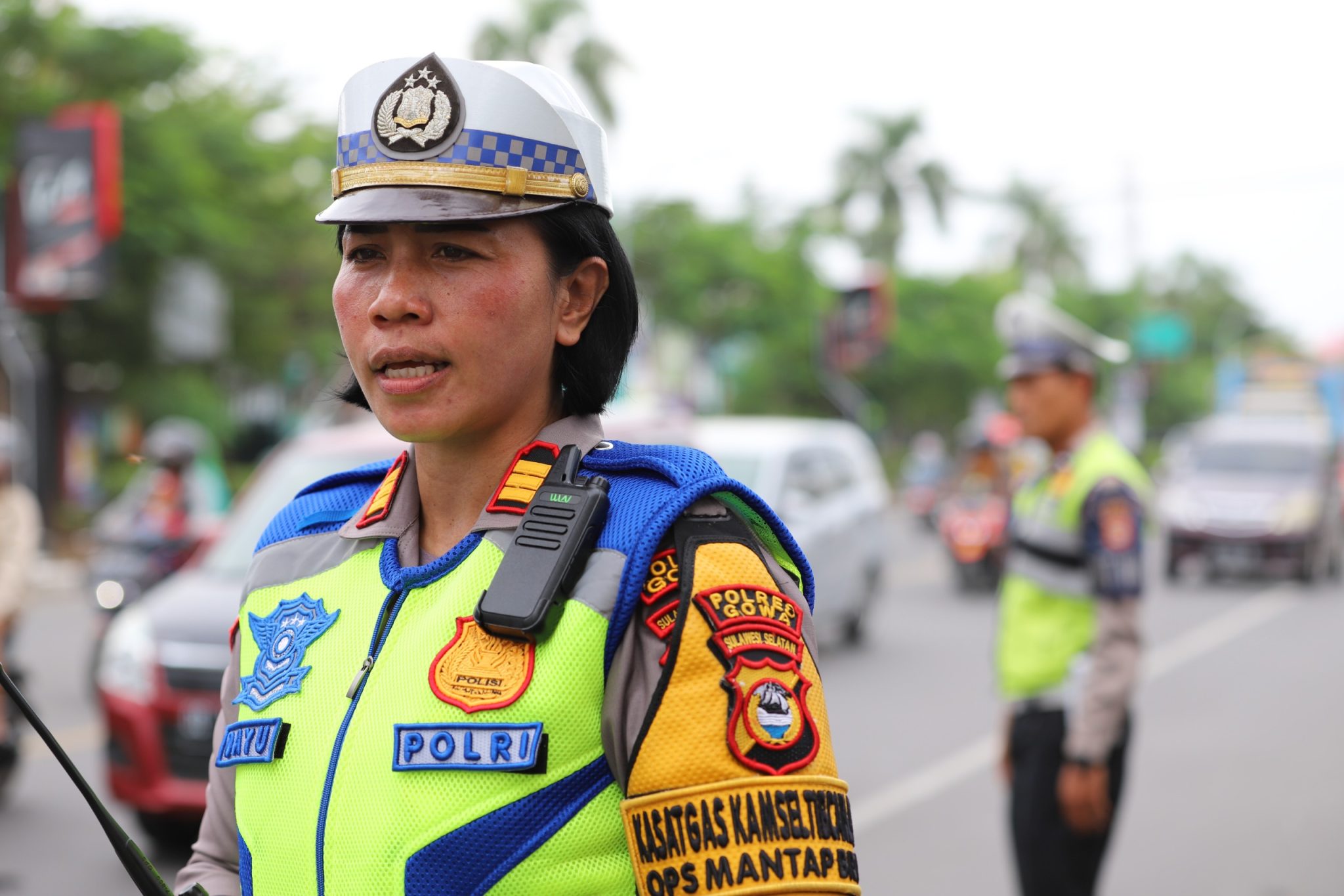 Kasat Lantas Polres Gowa Laksanakan Sosialisasi dan Pengawasan Penertiban Truk Besar Angkutan Barang