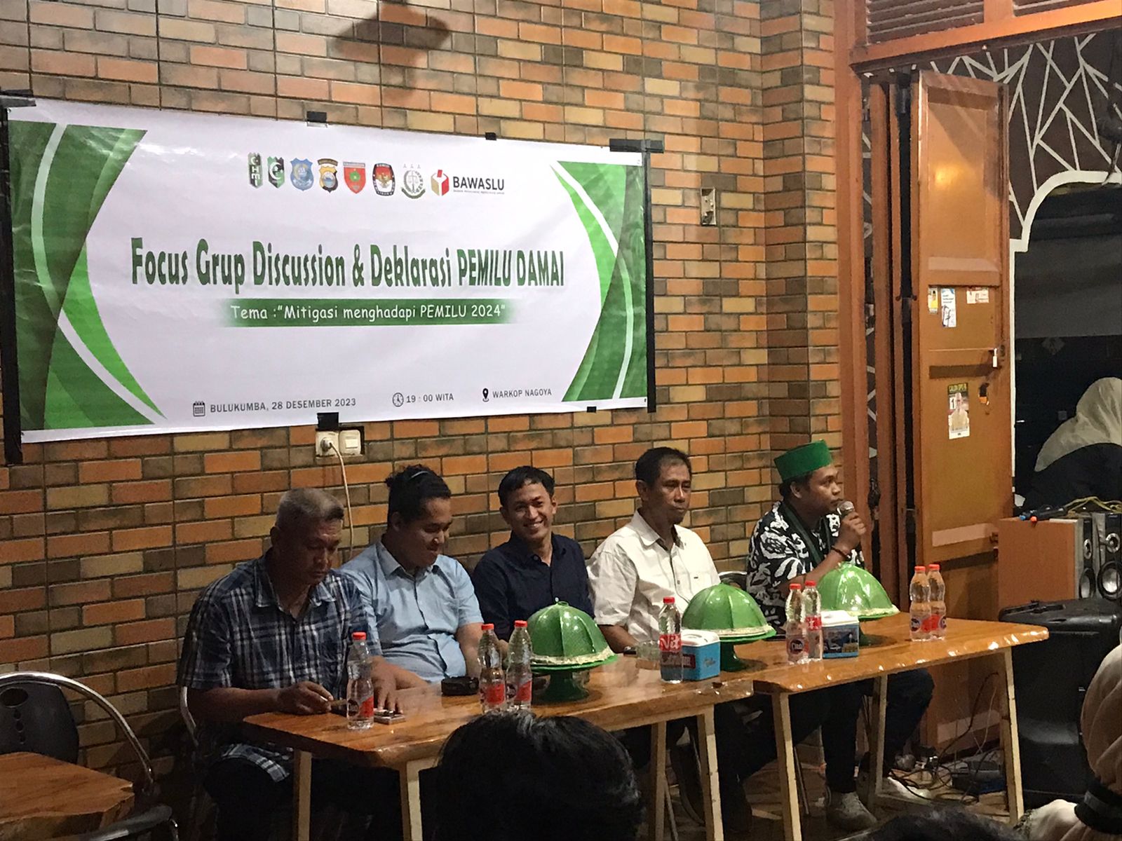 PC HMI Bulukumba menyelenggarakan FGD dan Deklarasi Pemilu Damai 2024