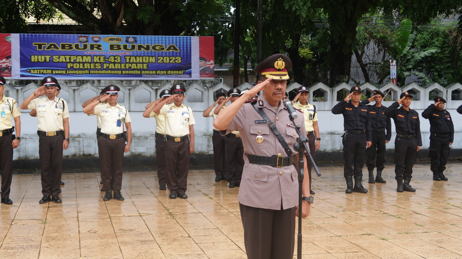 HUT Satpam Ke 43 Tahun 2023, Kapolres Parepare : Satpam Garda Terdepan, Semoga Semakin Jaya, Solid dan Sukses