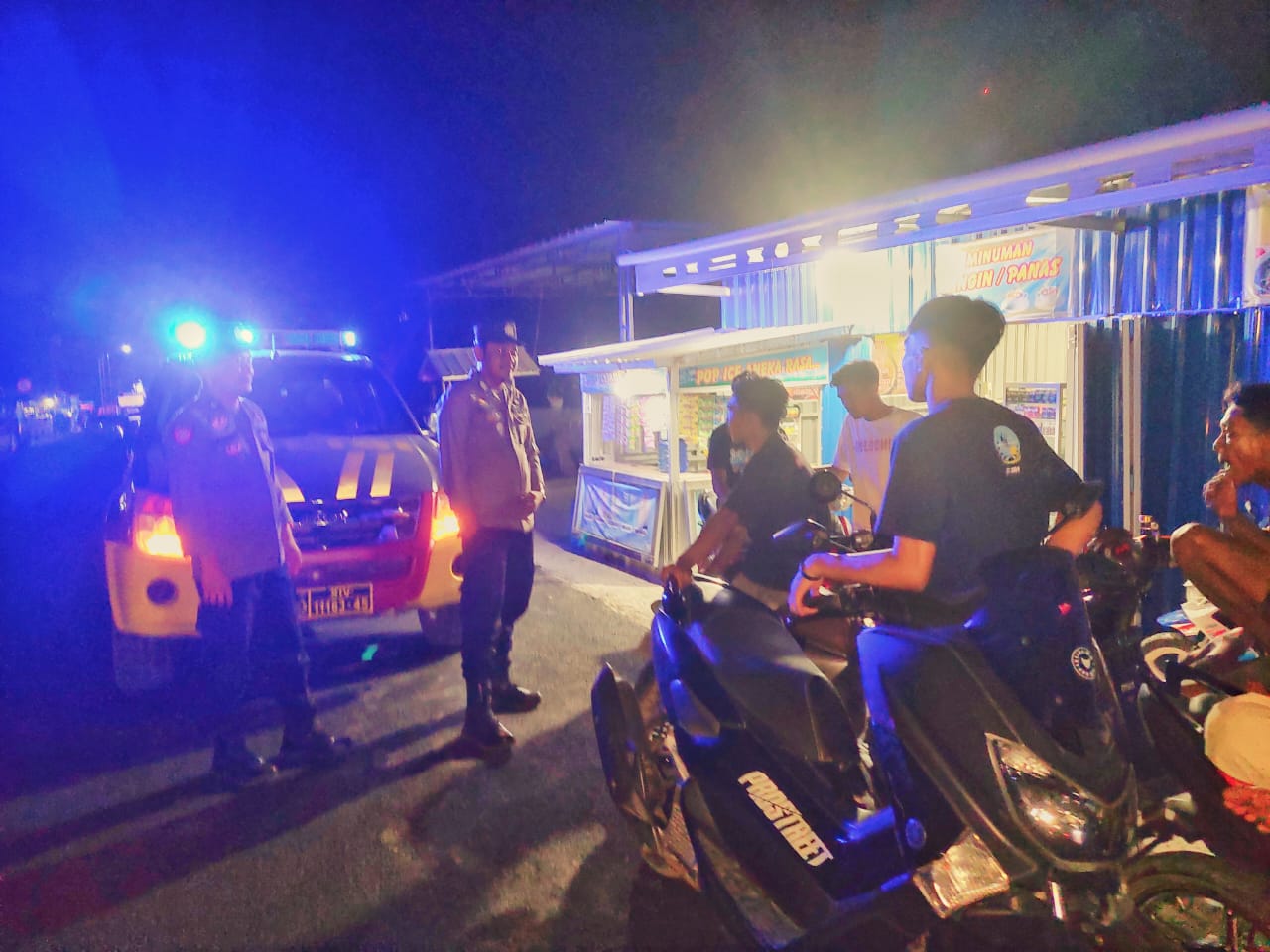 Polsek Bola Terus Gencarkan Patroli di Titik Rawan Gangguan Kamtibmas