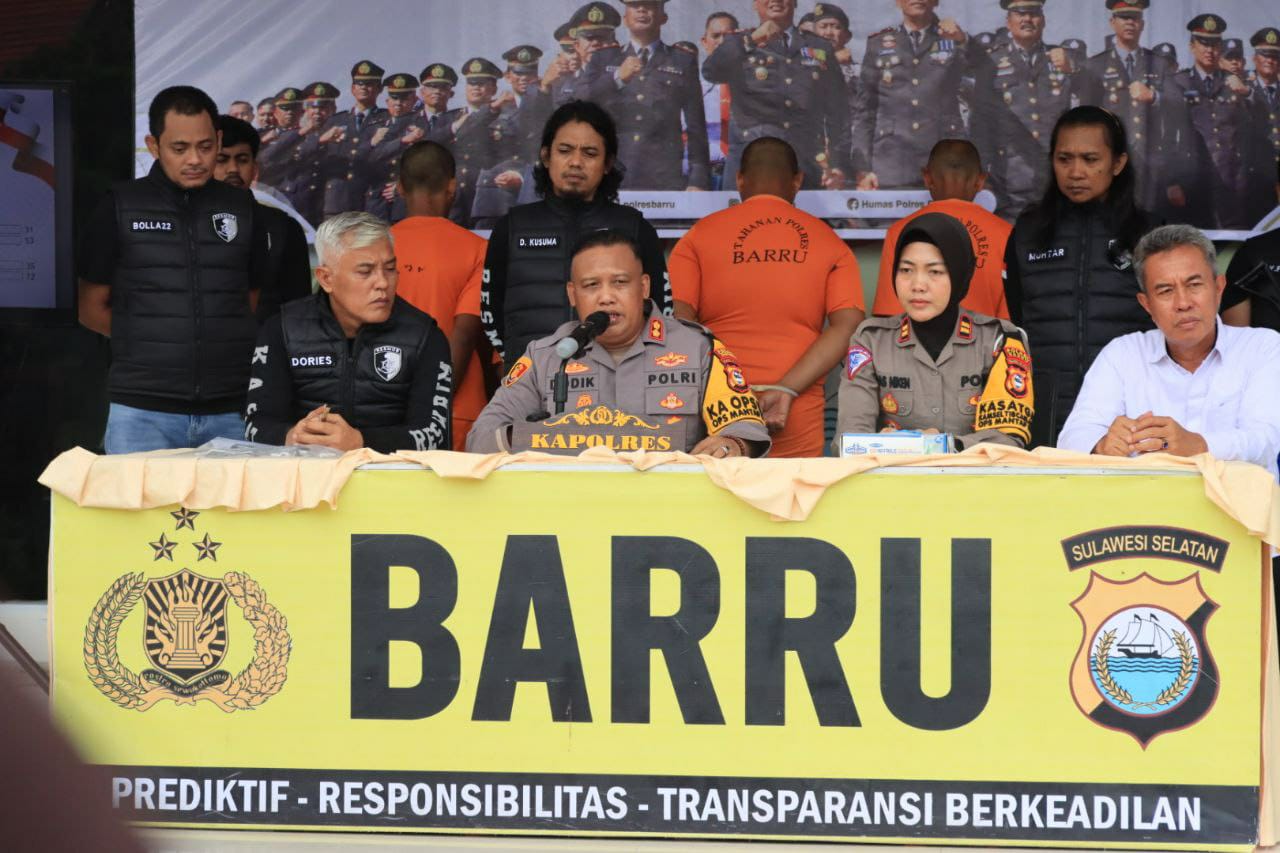 Polres Barru Rilis Akhir Tahun,ini Sejumlah Kasus Yang Diungkap