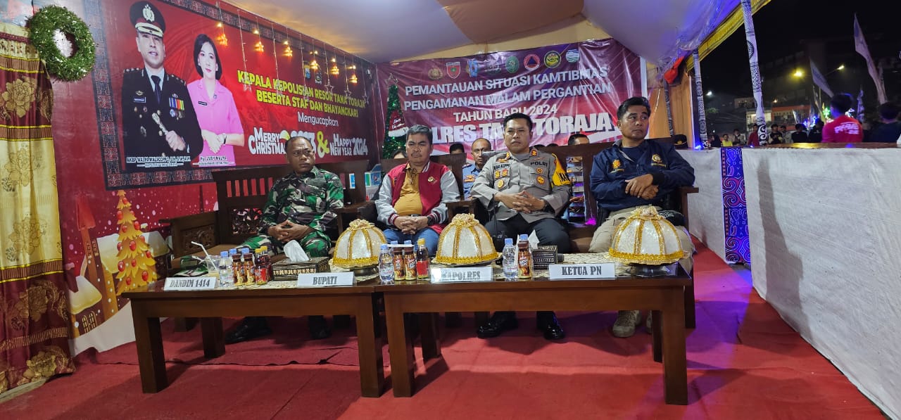 Atas Kolaborasi Semua Pihak, Polres Tana Toraja Sukses Mengamankan Malak Pergantian Tahun, AKBP Malpa : Terimakasih !!