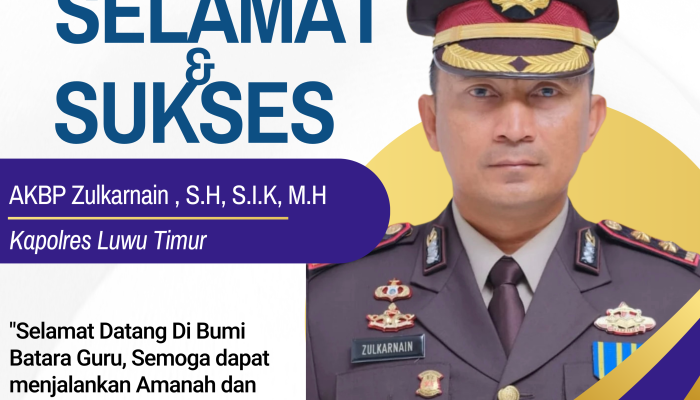 Kapolres Luwu Timur Resmi Dijabat AKBP Zulkarnain