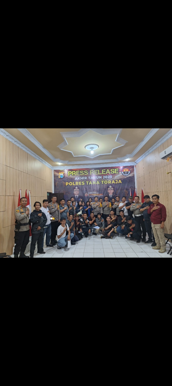 Kapolres Pimpin Rilis Akhir tahun,Ini sejumlah Capaian dan Kinerja Polres Tana Toraja Tahun 2023