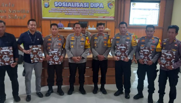Kapolres Sidrap Buka Sosialisasi Dipa dan Penandatangan Pakta Integritas