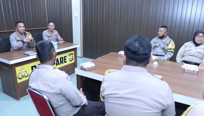 Menghitung hari Pemilu Kapolres Parepare Tegaskan Para Bhabinkamtimas Harus Netral, Jaga Netralitas Polri