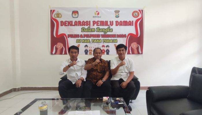 Polres Tana Toraja Gelorakan Pemilu Damai Tahun 2024 Bersama Aliansi Masyarakat