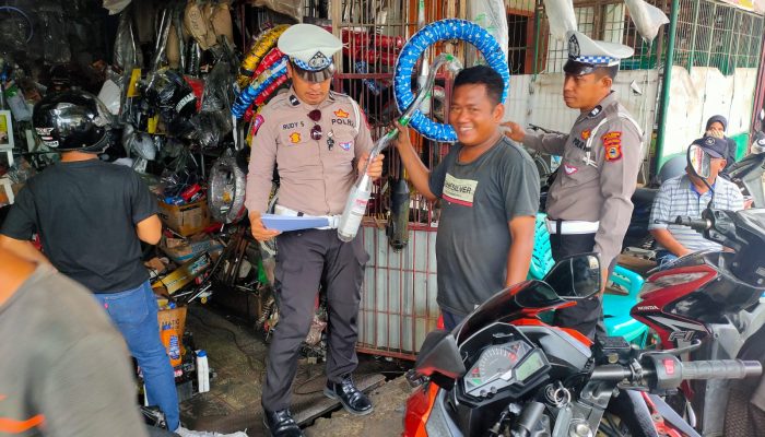 Sat Lantas Polres Luwu Gencarkan Sosialisasi Pelarangan Penggunaan Knalpot Brong