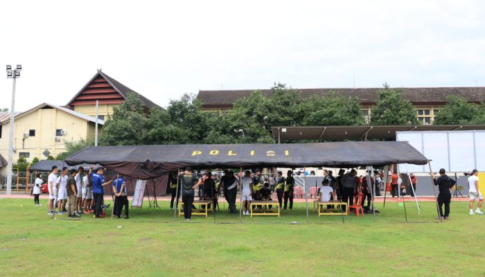 23 Peserta SIPSS TA.2024 Polda Sulsel ikuti Ujian Kesamaptaan Jasmani