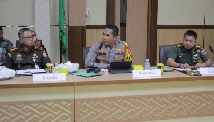 Kapolres Parepare Bersama Unsur Forkopimda Siap Menjaga Keamanan Pada Pemilu 2024 dan Siap Menjaga Netralitas-nya