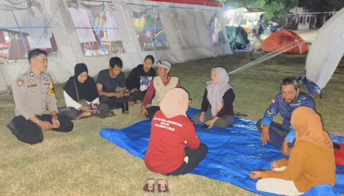 Personel Polsek Belawa Polres Wajo Melaksanakan Patroli Blue Light, Ini Sasarannya