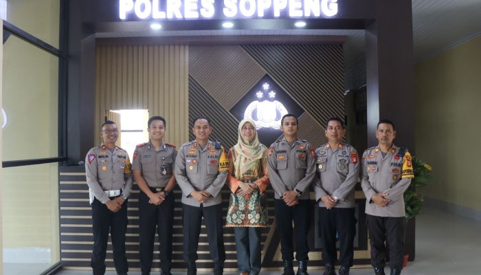 Kapolres Soppeng Terima Kunjungan STIK Lemdiklat Polri Angkatan 81