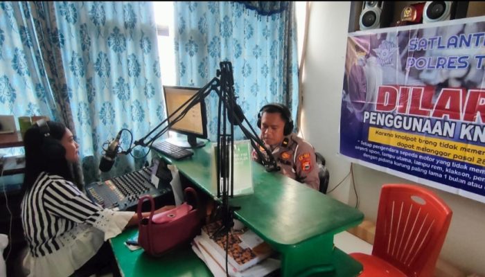 Begini Upaya Sat Lantas Polres Tana Toraja Cegah Penggunaan Knalpot Bising