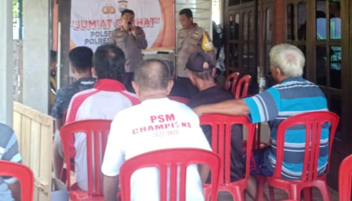 Jumat Curhat Polsek Ujung, Warga Sikapi Pemasangan Baliho atau APK Di Pohon Dengan Cara Di Paku